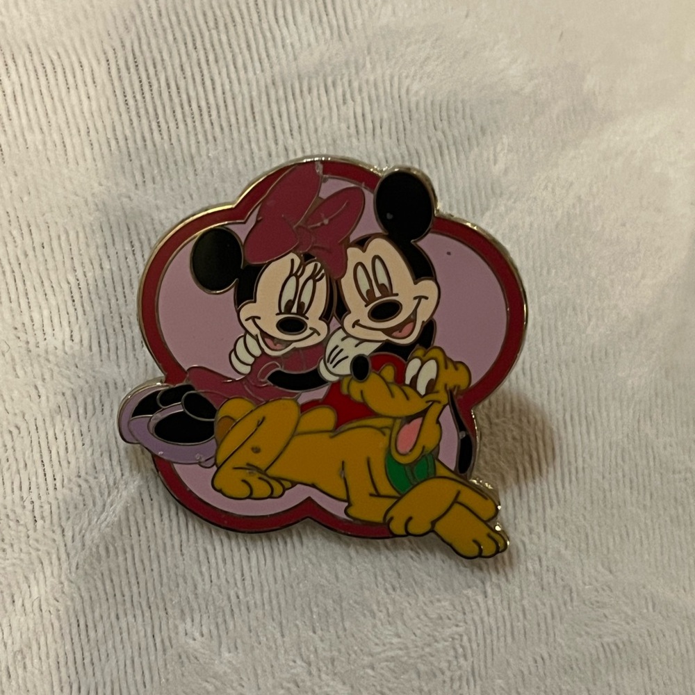 Disney Silver Pin with Mickey Icon Back